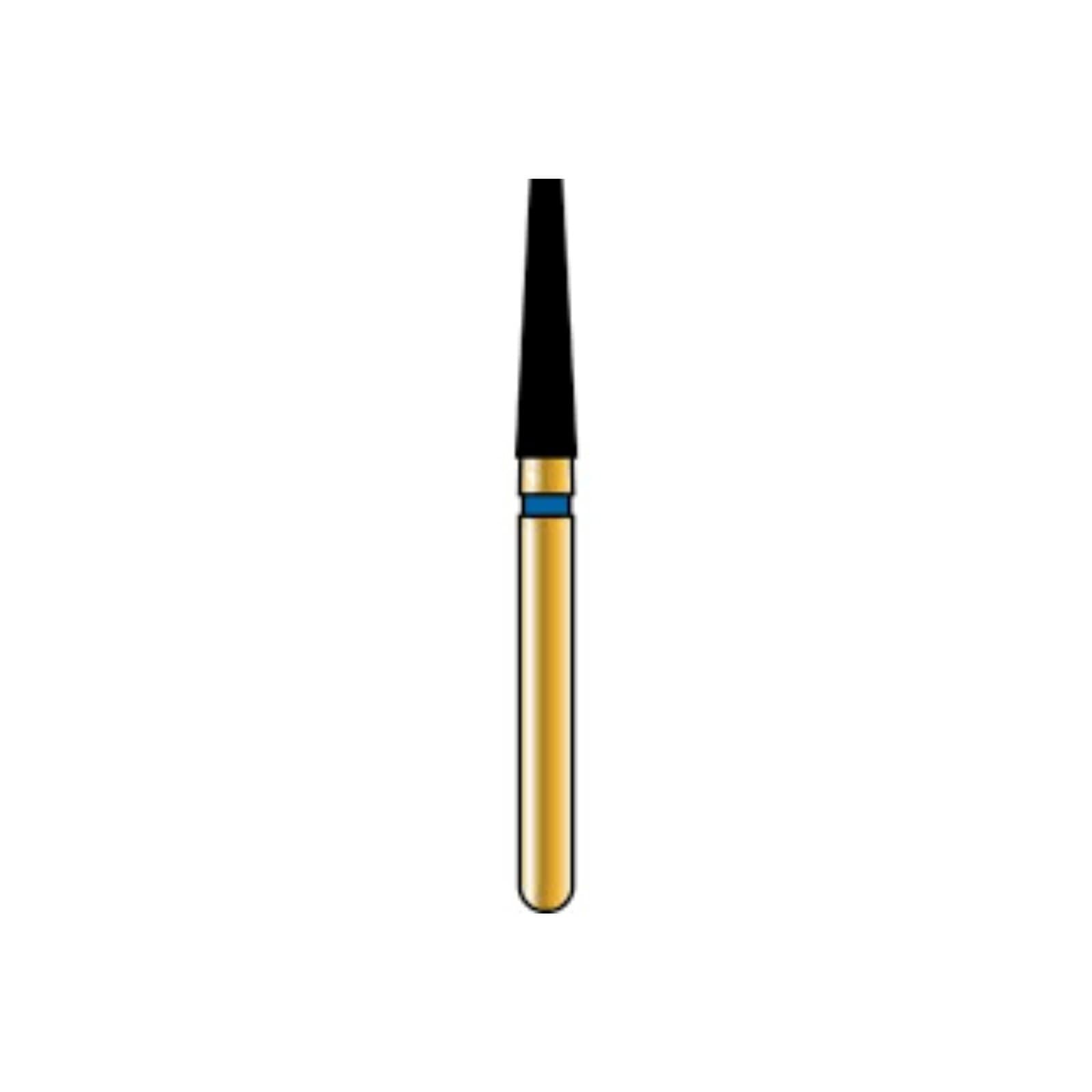 Alpen Multi-Use Diamond Bur FG #847 Flat End Taper, Coarse (Blue Ring), 1.8mm Diameter, 8.0mm Length, Pack of 5 - Alpen® Multi-Use Diamonds FG # 847 Flat End Taper 1.8mm Medium Blue Pkg/5 - Image 1