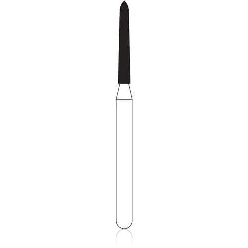 NTI Diamond Bur FG Super Coarse Curettage, Cone Bevel End, 1.2 mm Diameter, 10.0 mm Length, 5/Pkg, SC879K-012 thumbnail 2