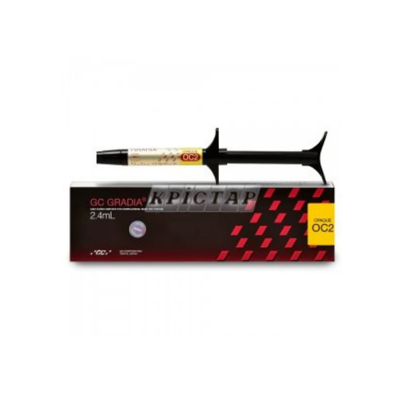 GC America Gradia Opaque Indirect Restoration System, Shade OC2, 2.4 mL Syringe - GC America - GRADia Opaque - (Shade OC2) - Image 1