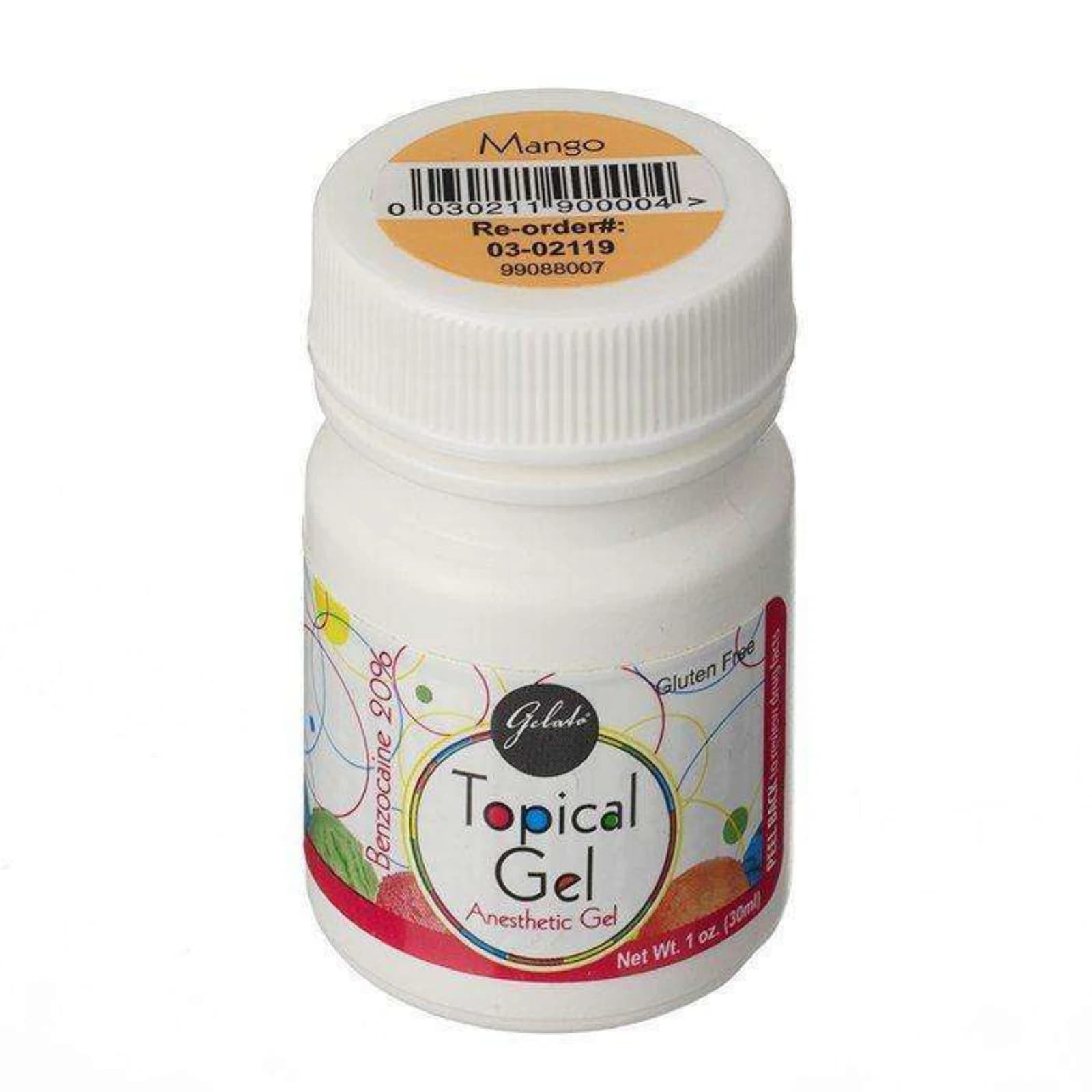 Gelato Topical Anesthetic Gel, 20% Benzocaine, Mango, 1 oz Jar, 1/Pk, 03-02119 thumbnail 7