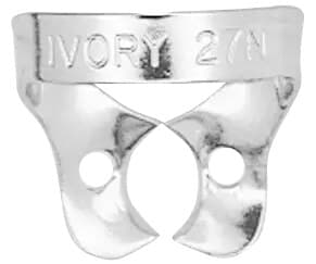 Ivory Rubber Dam Clamp #27N, Wingless, Stainless Steel, Bicuspid/Premolar, 50057730 thumbnail 3