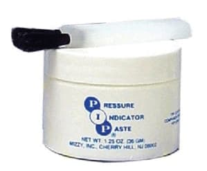 Keystone Industries Mizzy PIP Pressure Indicator Paste, Pure White Silicone, 8 oz Jar with Brushes, 6120400 thumbnail 3