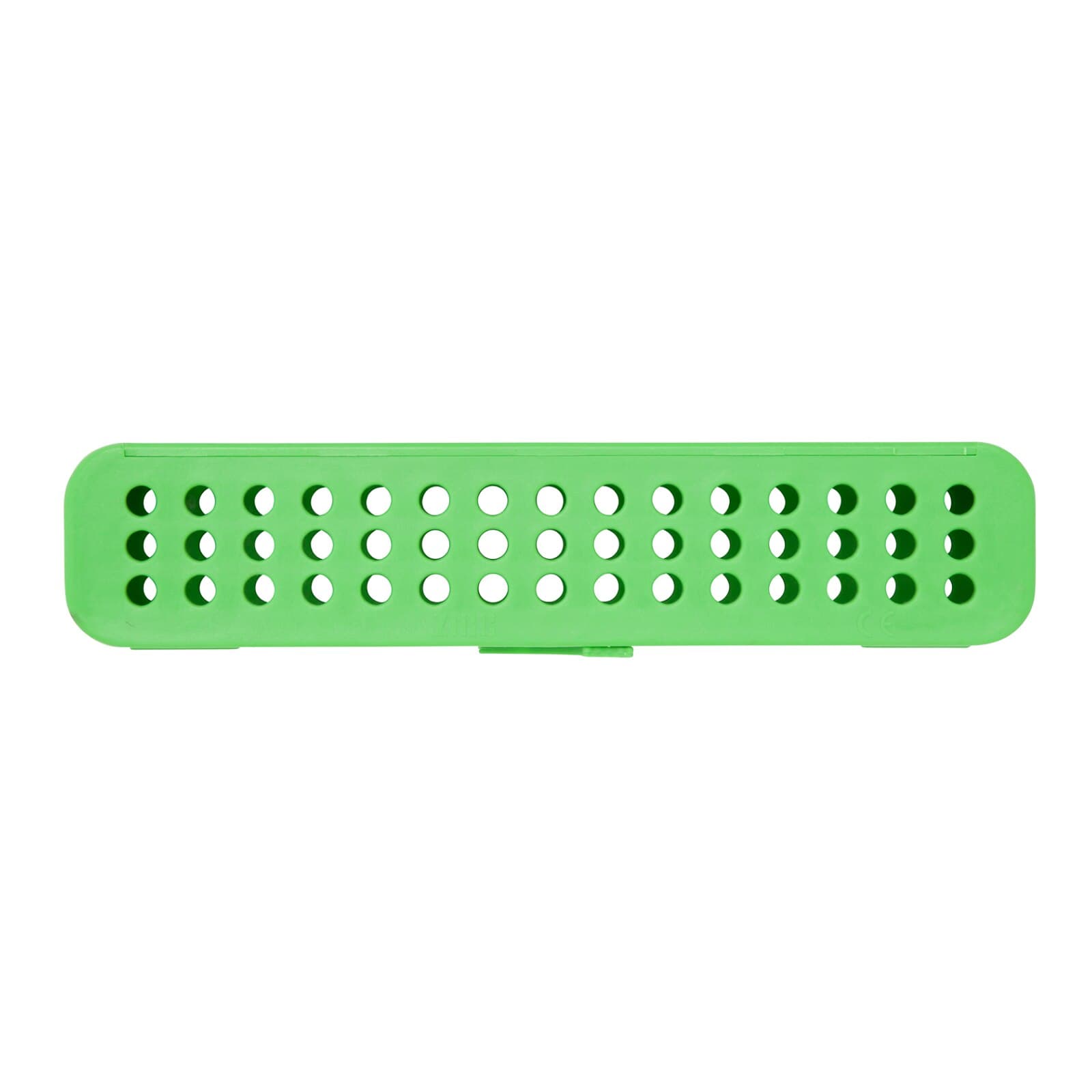 Zirc Compact Steri-Container, Neon Green, 7-1/8" x 1-1/2" x 1-1/2", Holds 8-12 Instruments, 1/Pk, 50Z905P thumbnail 2