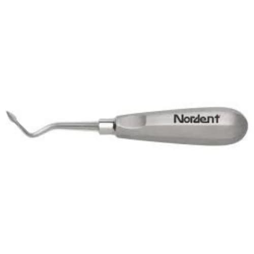 Nordent Elevator SE Bernard Left #201 Handle, Single-Ended, Stainless Steel, #EB61 - Elevator SE Bernard Left #201 Handle - Image 1