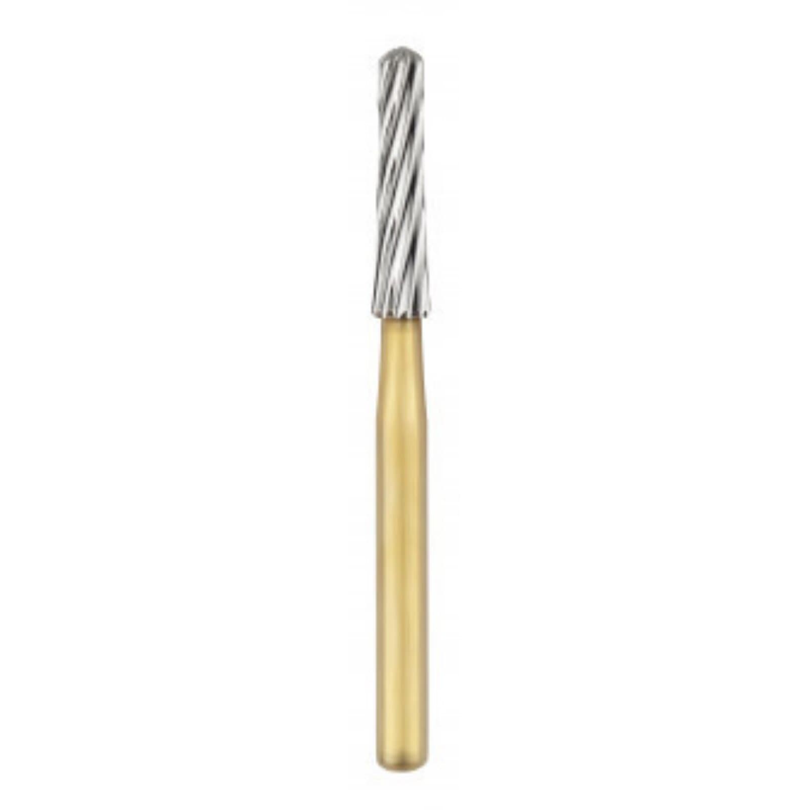 SS White Trimming & Finishing Carbide Bur, 12-Blade, Tapered Fissure, Round End, FG, #7676, 5/Pkg thumbnail 2