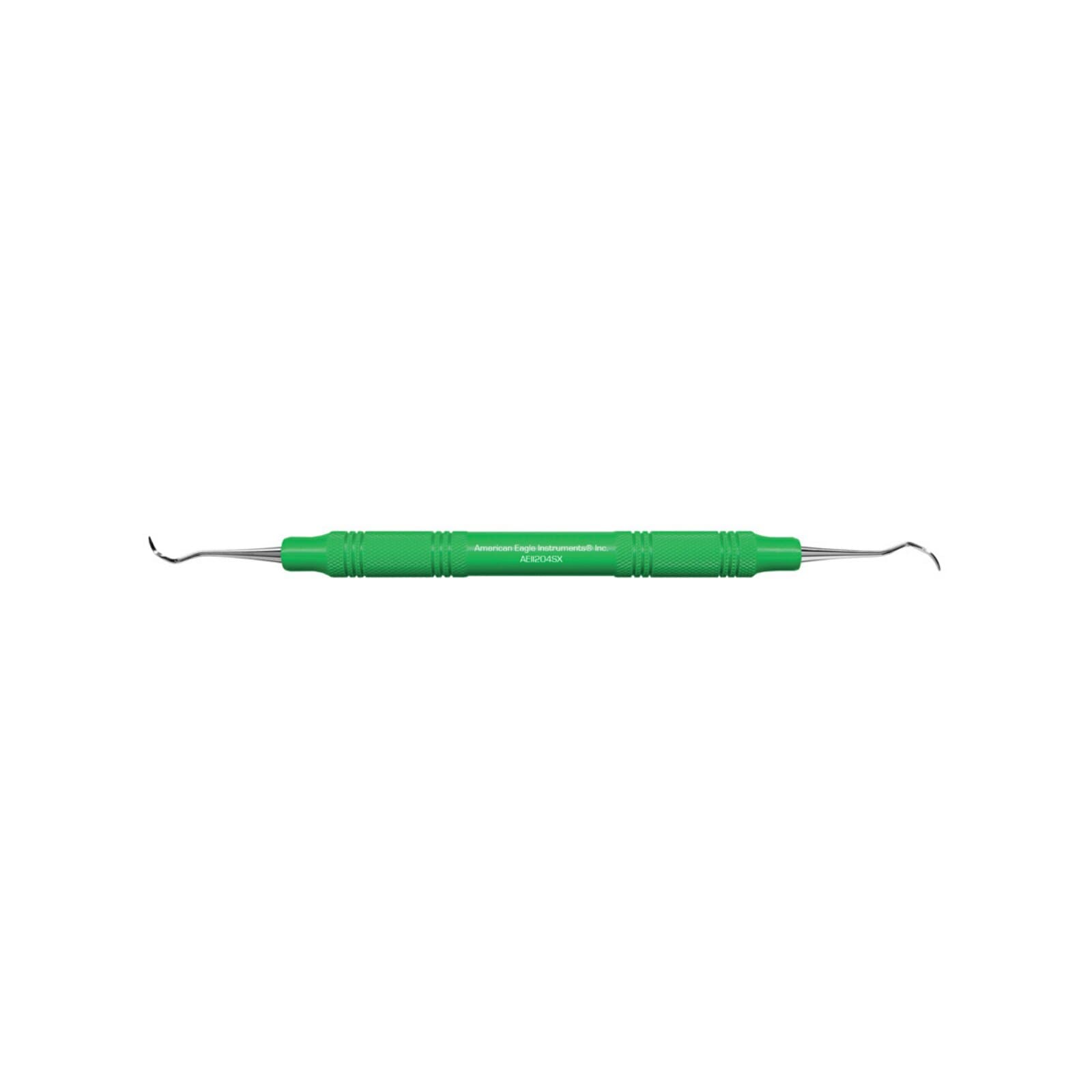 American Eagle Titanium Implant Scaler, Barnhart 5-6, Double-Ended, Green EagleLite Resin Handle, AEIIB5-6X thumbnail 3