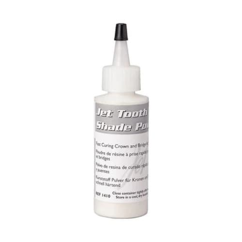 Lang Dental Jet Tooth Shade Acrylic Powder, Dark Incisal, Self-Cure, 2 oz (45 g) Refill - Dark Incisal Jet Tooth Shade Acrylic Powder 2oz - Image 1