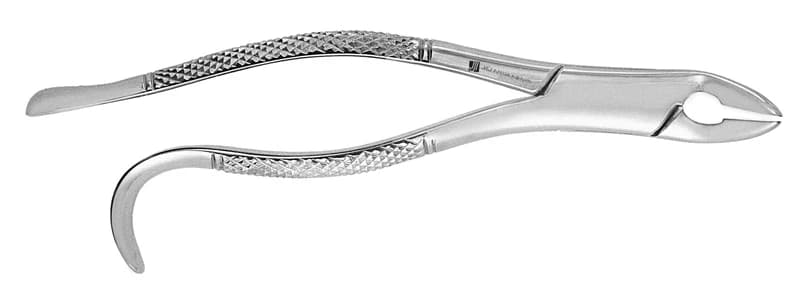 Extracting Forcep #85A, Stainless Steel, Curved Tips - Extracting Forcep #85A - Image 1