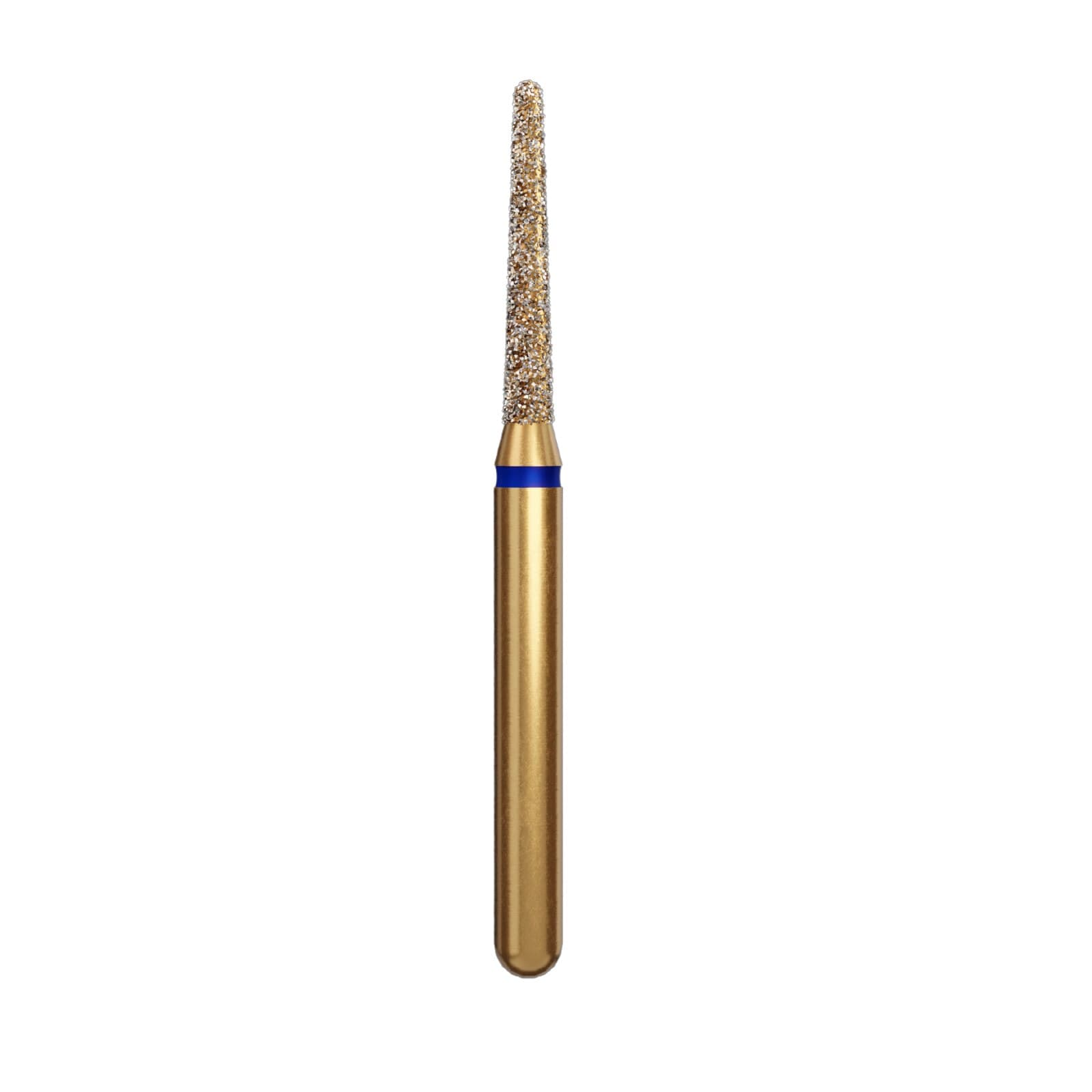 Alpen Multi-Use Diamond FG #856 Round End Taper, Coarse Grit, 1.4mm, 8.0mm Length, 5/Pkg, G856-314-014-08.0-M - Alpen® Multi-Use Diamonds FG # 856 Round End Taper 1.4mm Medium Blue Pkg/5 - Image 1