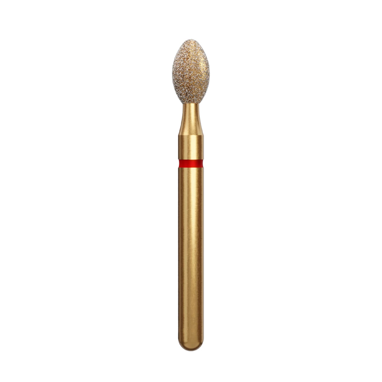 Alpen Multi-Use Diamond Instrument FG #KS4 Egg 2.4mm Fine Grit, Red Ring, Pack of 5 - Alpen® Multi-Use Diamonds FG # KS4 Egg 2.4mm Fine Red Pkg/5 - Image 1