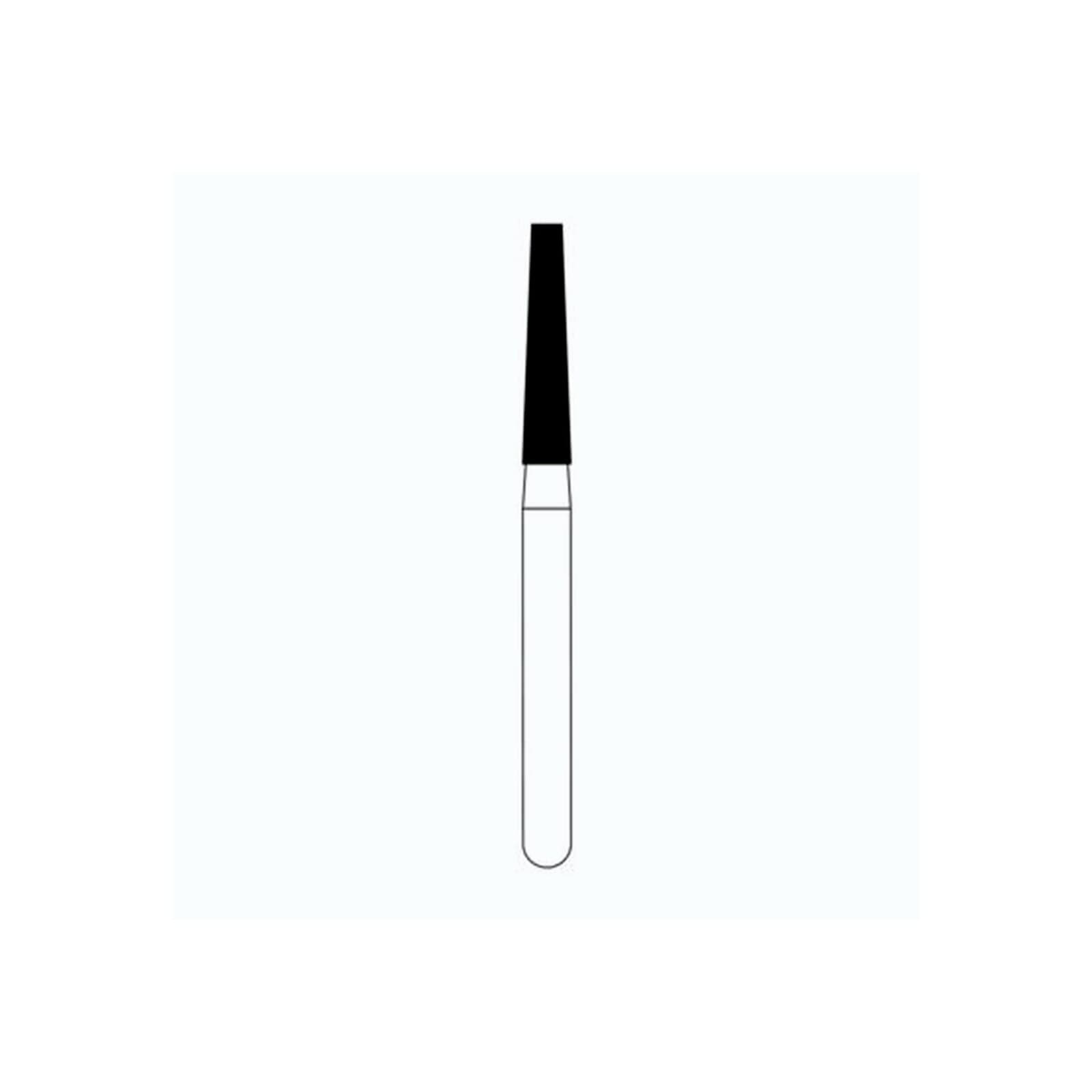 NTI Diamond Bur, Super Coarse, Flat End Taper, FG Short Shank, #847-016 (SC847-016M), 1.6 mm Diameter, 8.0 mm Length, 5/Pkg thumbnail 2