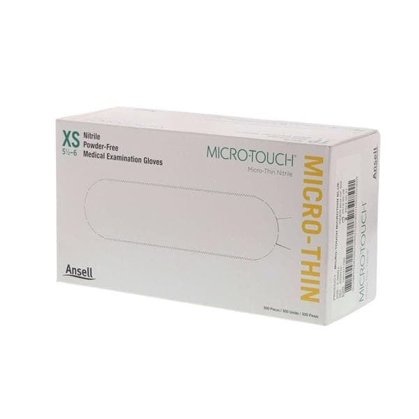 Micro-Touch Micro-Thin Nitrile Exam Gloves, Powder-Free, Non-Sterile, X-Small, Blue, 300/Box, 6034310 thumbnail 9