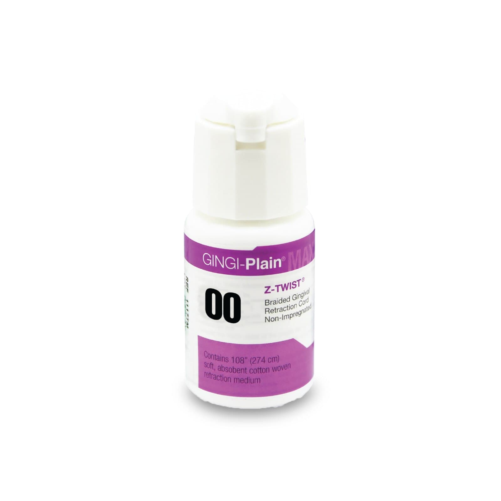 Gingi-Plain MAX Z-Twist Weave Retraction Cord, Non-Impregnated, #00 Very Thin, 108" per Bottle, 11170M thumbnail 7