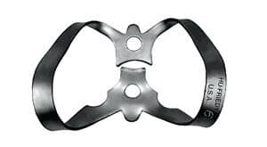 Hu-Friedy Satin Steel Rubber Dam Clamp, #6, Anterior, Winged, 1/Pk, RDCM6 thumbnail 3