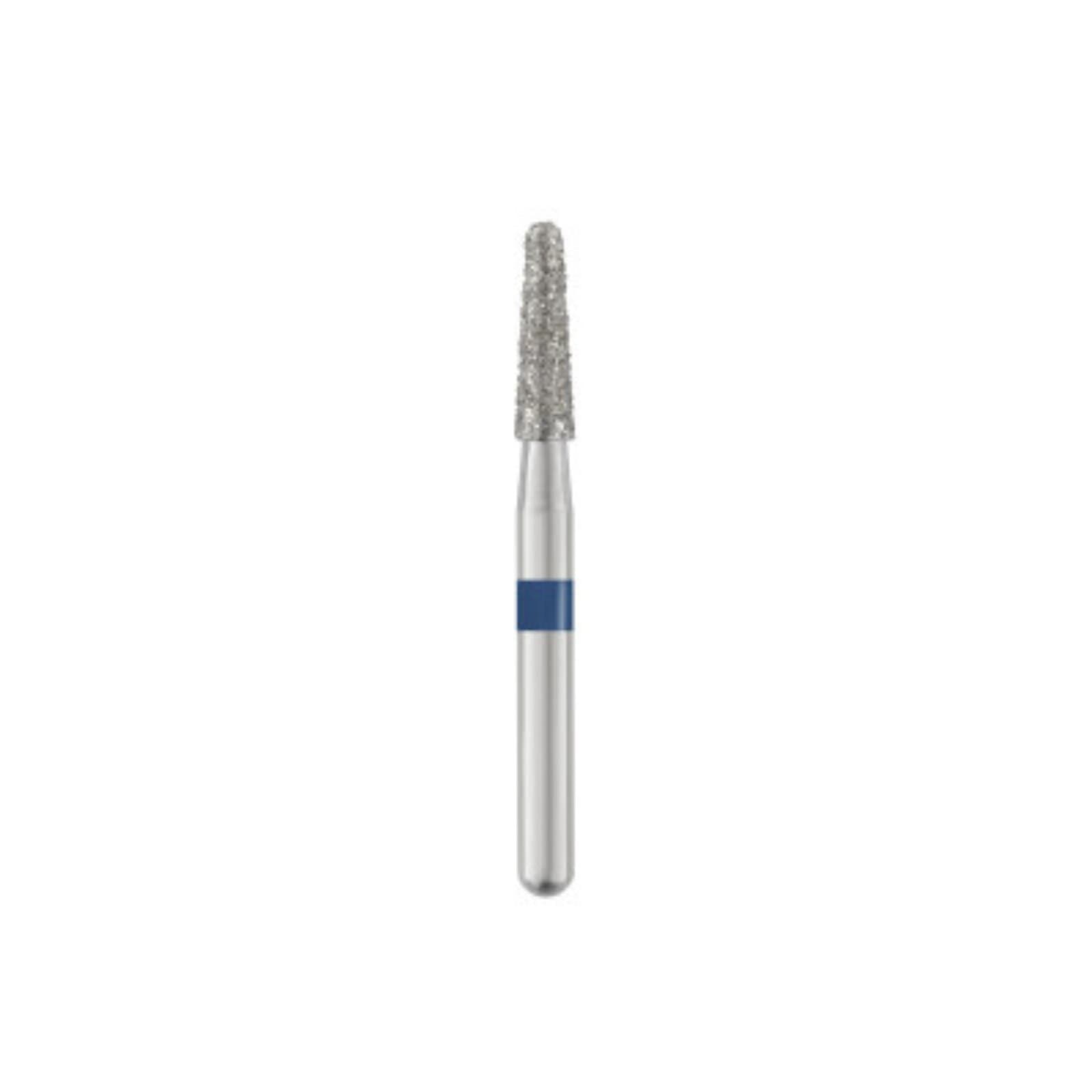 SS White Piranha Diamond Bur 855-018M-S, Medium Grit, Round End Taper, Friction Grip Short Shank, Single-Use, Sterile, 25/Pk thumbnail 2