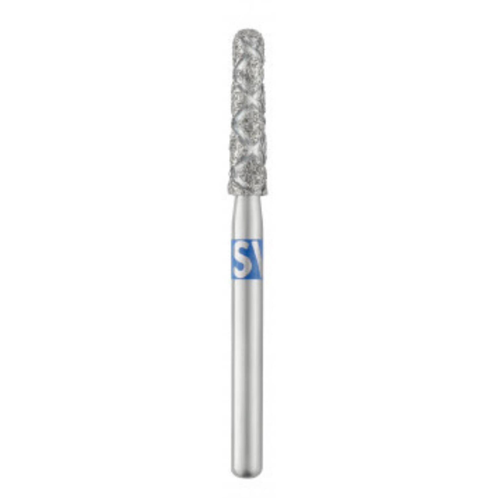 Piranha® 2X Single Patient Use Turbo Double Action Diamond Burs – FG, Medium, Blue, 5/Pkg - Tapered Fissure Round End, #856-020-2X, 2.0 mm Head Diameter, 8.0 mm Head Length thumbnail 2