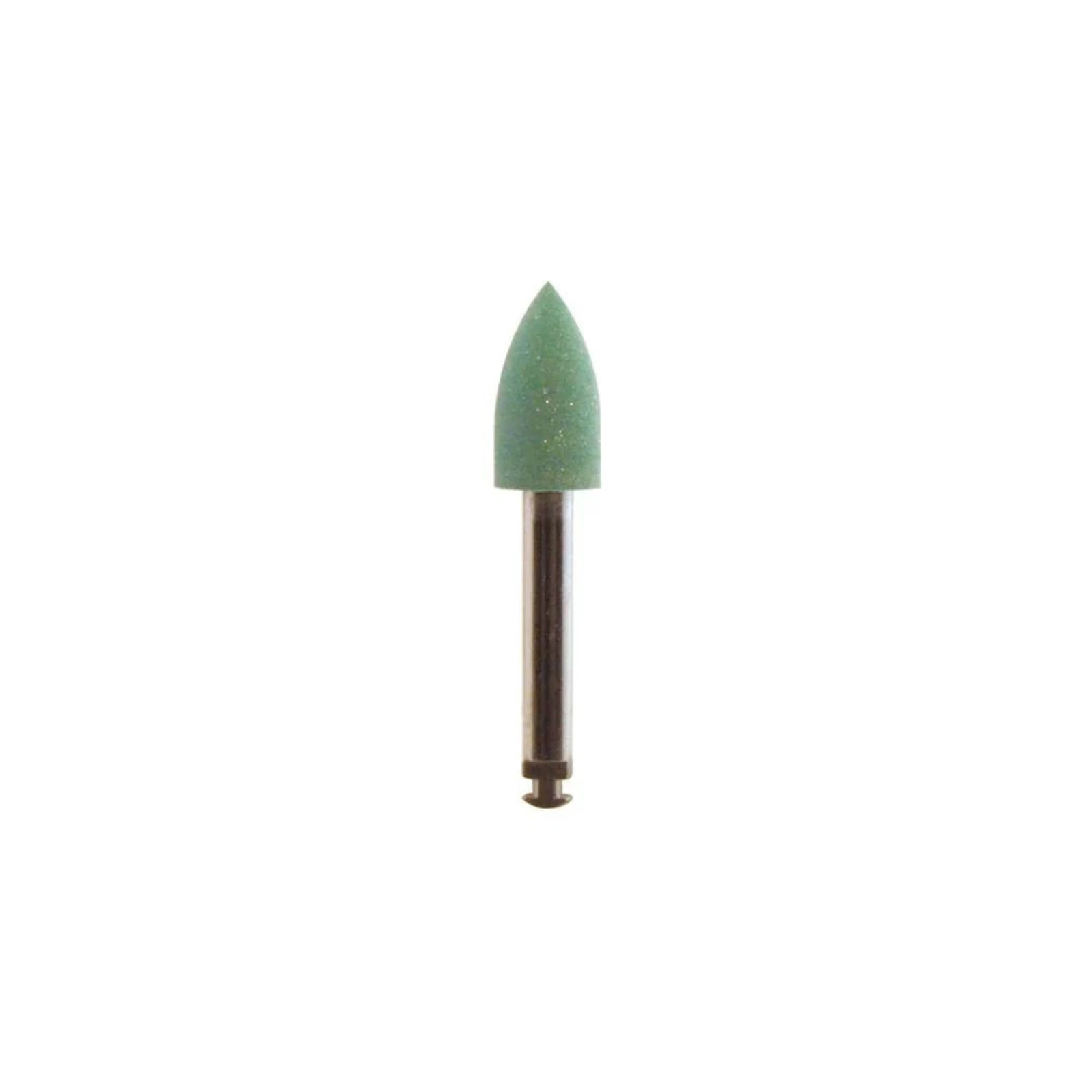 Meisinger 9741G-030-RA-GRN Ceramic/Porcelain Polisher, Flame Coarse Green, Right Angle, 3mm Head, 2/Pack - PORCELAIN POLISHING RA GREEN PTS (2) - Image 1