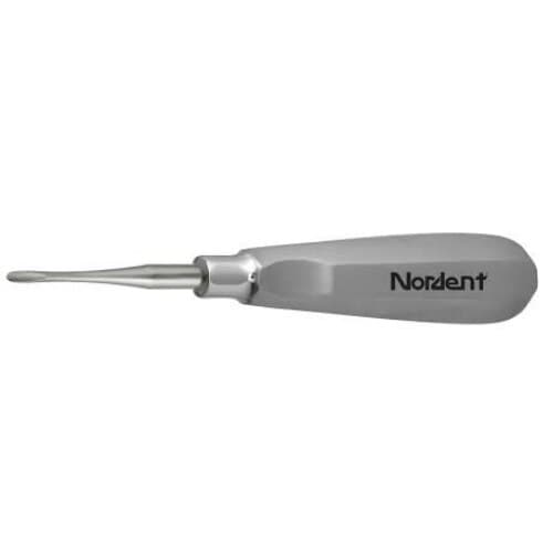 Nordent Titanium-Nitride Elevator #81, Modified Apexo, Straight, Single-End, 3.0mm Blade, #201 Handle - Titanium-Nitride Elevators - #81 - 201 - Image 1