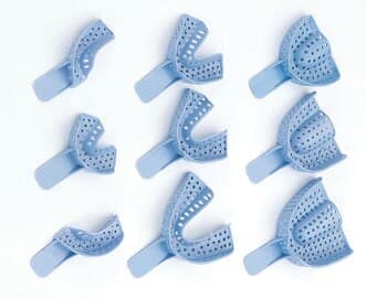 Plasdent Excellent Disposable Impression Trays, #8 Upper Left/Lower Right, Perforated, Teal, 12/Bag, IT-ULLR thumbnail 3