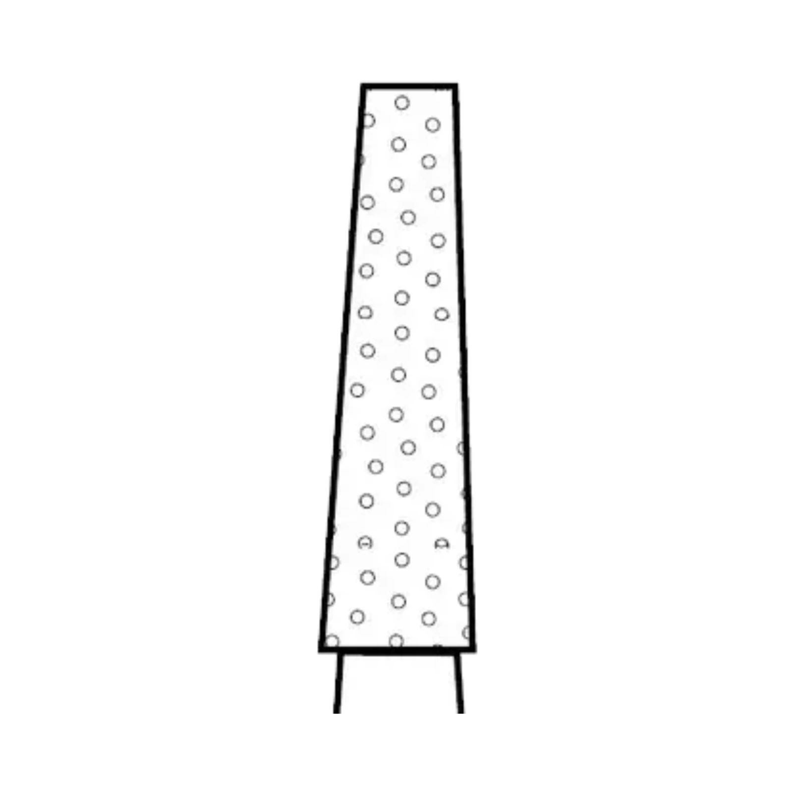 Premier Two Striper Diamond Bur, FG, Flat-End Taper, #701.7, Coarse, Green, 1.8 mm Major/1.1 mm Minor, 7.0 mm Length, 5/Pk, 2015339 thumbnail 2