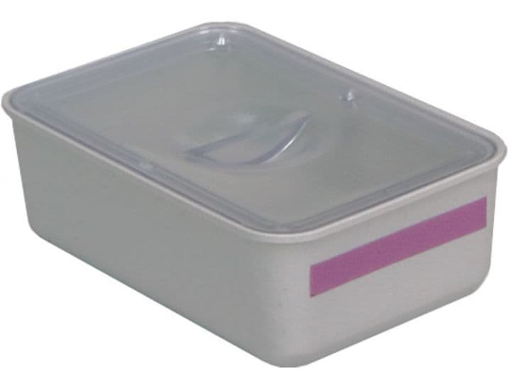 Zirc Double Tub Cup with Cover, Gray, 3-3/8"L x 2-1/4"W x 1-1/8"H, 1/Pk, 20Z472 thumbnail 4