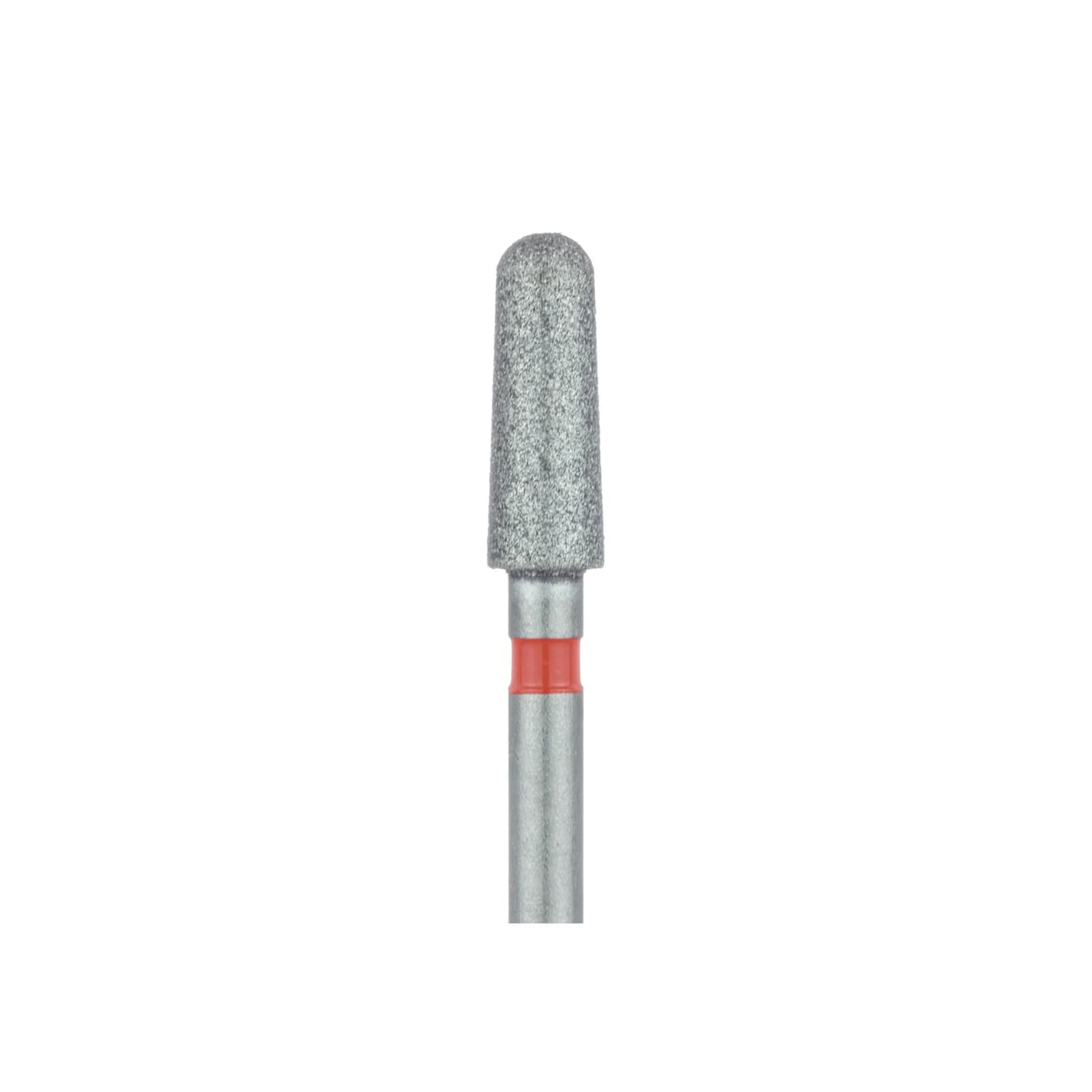 Meisinger 849F-012-FG Fine Diamond Bur, Round End Taper (Chamfer), Friction Grip, 1.2 mm Head, 6.0 mm Working Length, Red Ring, 5/Pack thumbnail 3