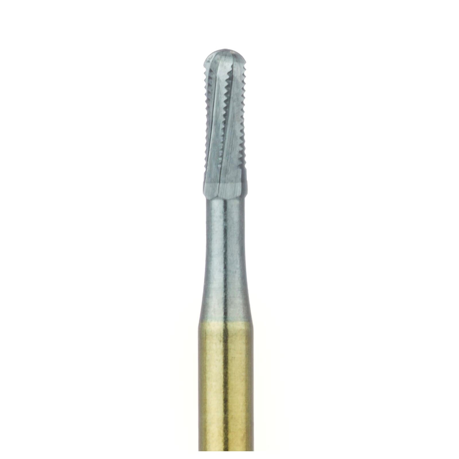 Meisinger Tungsten Carbide Crown Cutter Bur, FG Extra Long, Round-End Tapered Fissure, 1.2 mm, #1958 / HM36R-012-SU, 5/Pkg thumbnail 2