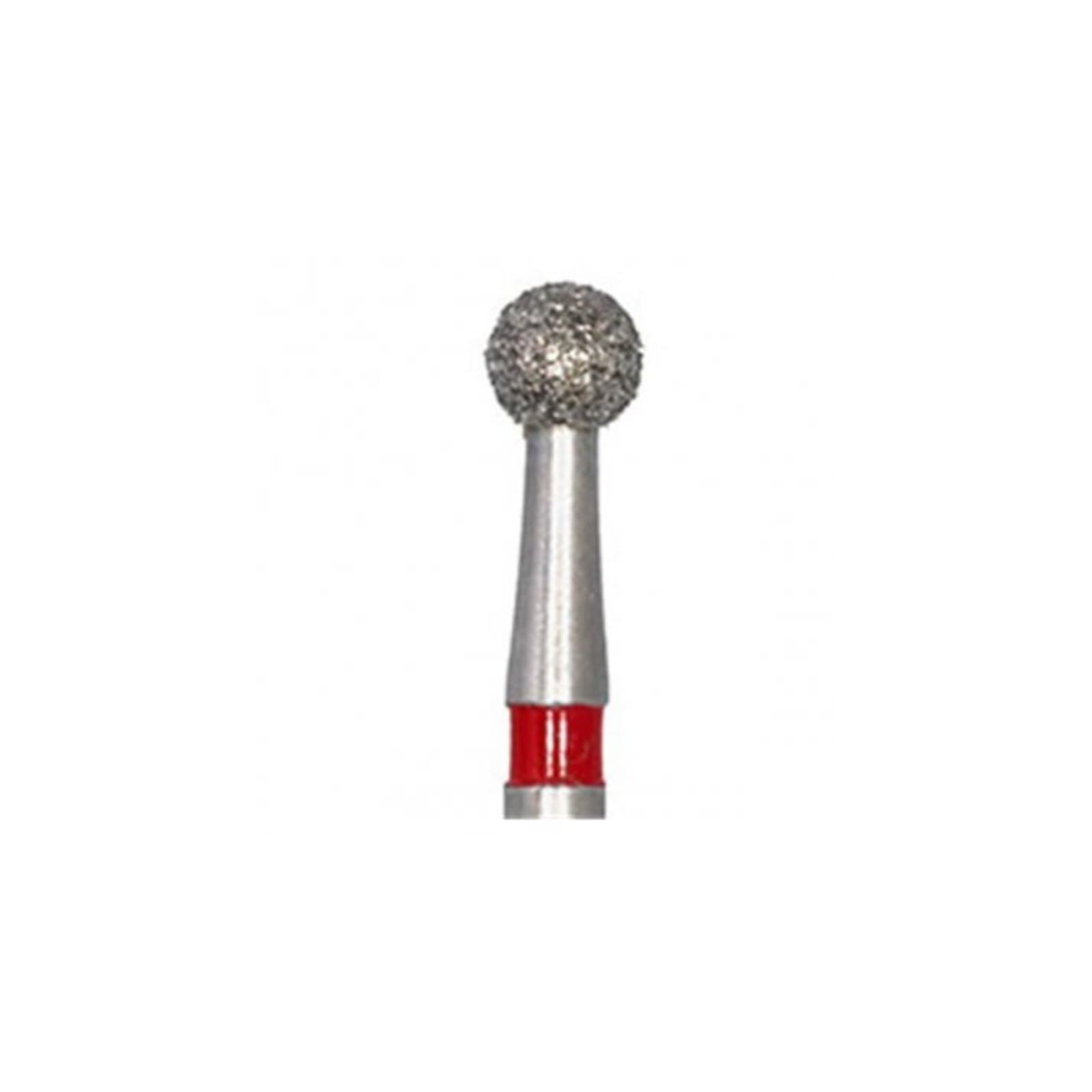 Meisinger 801F-023 Fine Diamond Bur, Round, RA, 2.3 mm, Red, 5/Pack thumbnail 2