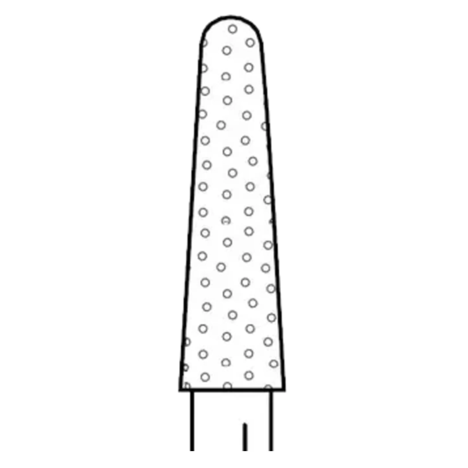 Two Striper® Diamond Bur FG, Round-End Taper, Very Fine, #785.7, 2.4 mm Major/1.5 mm Minor Diameter, 7.0 mm Length, 5/Pkg, 2015529 thumbnail 2