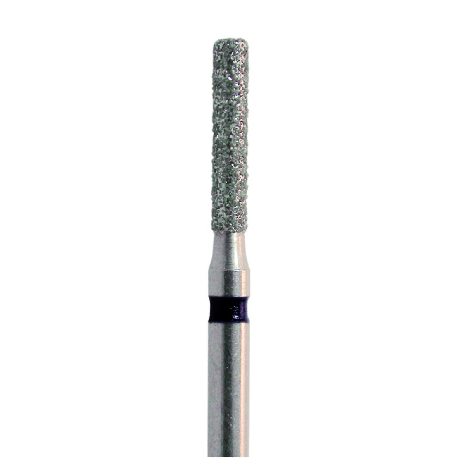 Meisinger FG Diamond Bur, Super Coarse, Black Ring, Cylinder, Flat End, 1.4 mm Head Diameter, 6.0 mm Head Length, 5/Pkg, 837H-014-FG thumbnail 3
