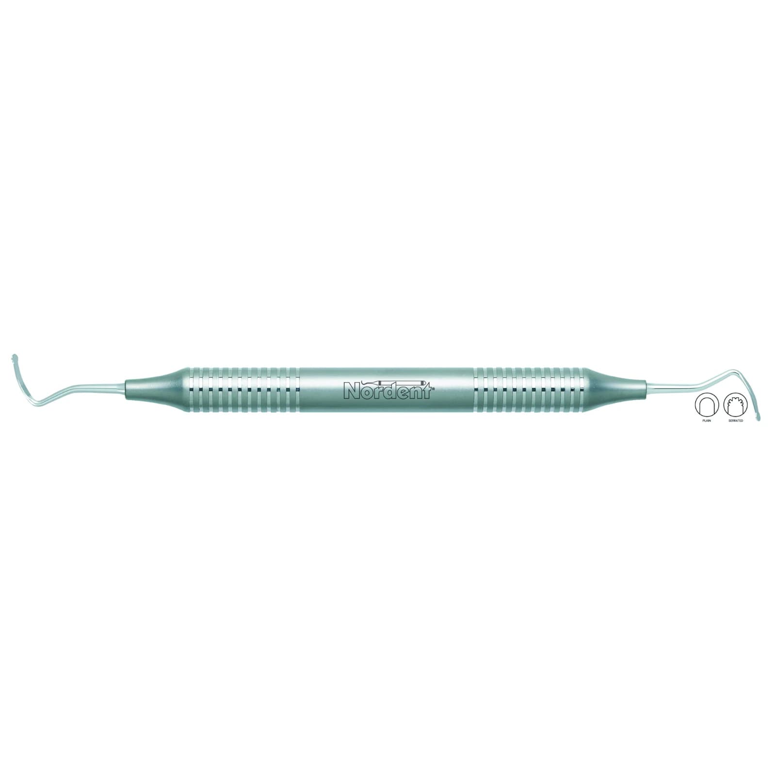 Gingival Cord Packer DE #213 Serrated Anatomical DuraLite Round Handle, Nordent - Gingival Cord Packer DE #213 Serrated Anatomical DuraLite Round Handle - Image 1