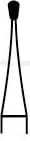Alpen Operative Surgical Carbide Burs, FG, Pear, #330, 0.8 mm, 10/Pk, R100330 thumbnail 3