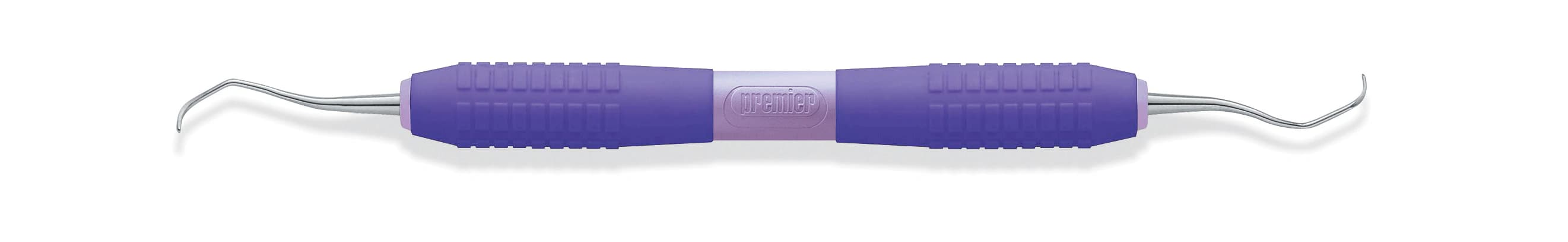 Premier Big Easy Ultralite Gracey Curette 13/14, Double End, Purple Silicone Handle, #05613 thumbnail 2