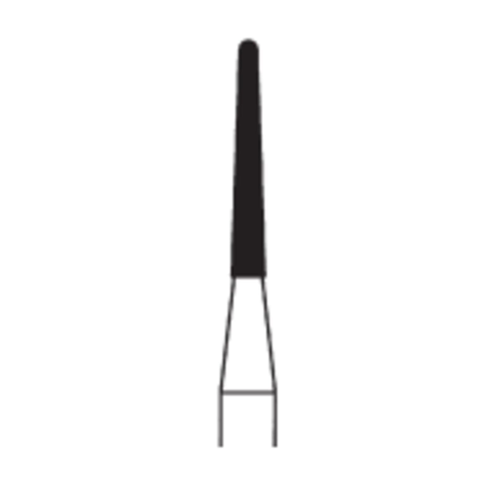 Meisinger FG #852G-014 Coarse Round End Taper Diamond Bur, 1.4mm Head, 10mm Working Length, Green Band, Multi-Use, 5/Pk thumbnail 3
