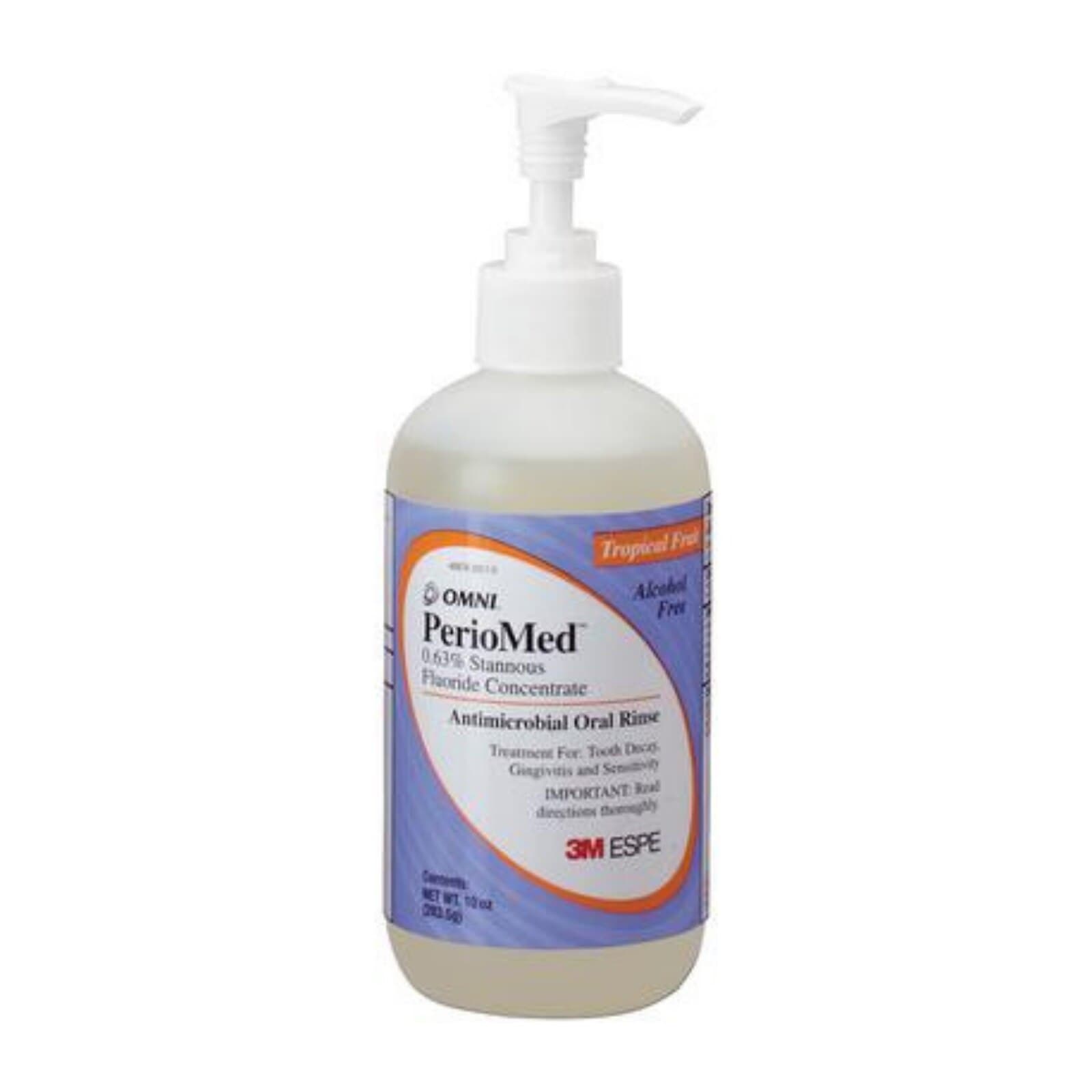 PerioMed 0.63% Stannous Fluoride Oral Rinse Concentrate, Tropical Fruit, 10 oz, 24/Case - PerioMed 0.63% SnF2 10oz Tropical Fruit x 24/Cs - Image 1