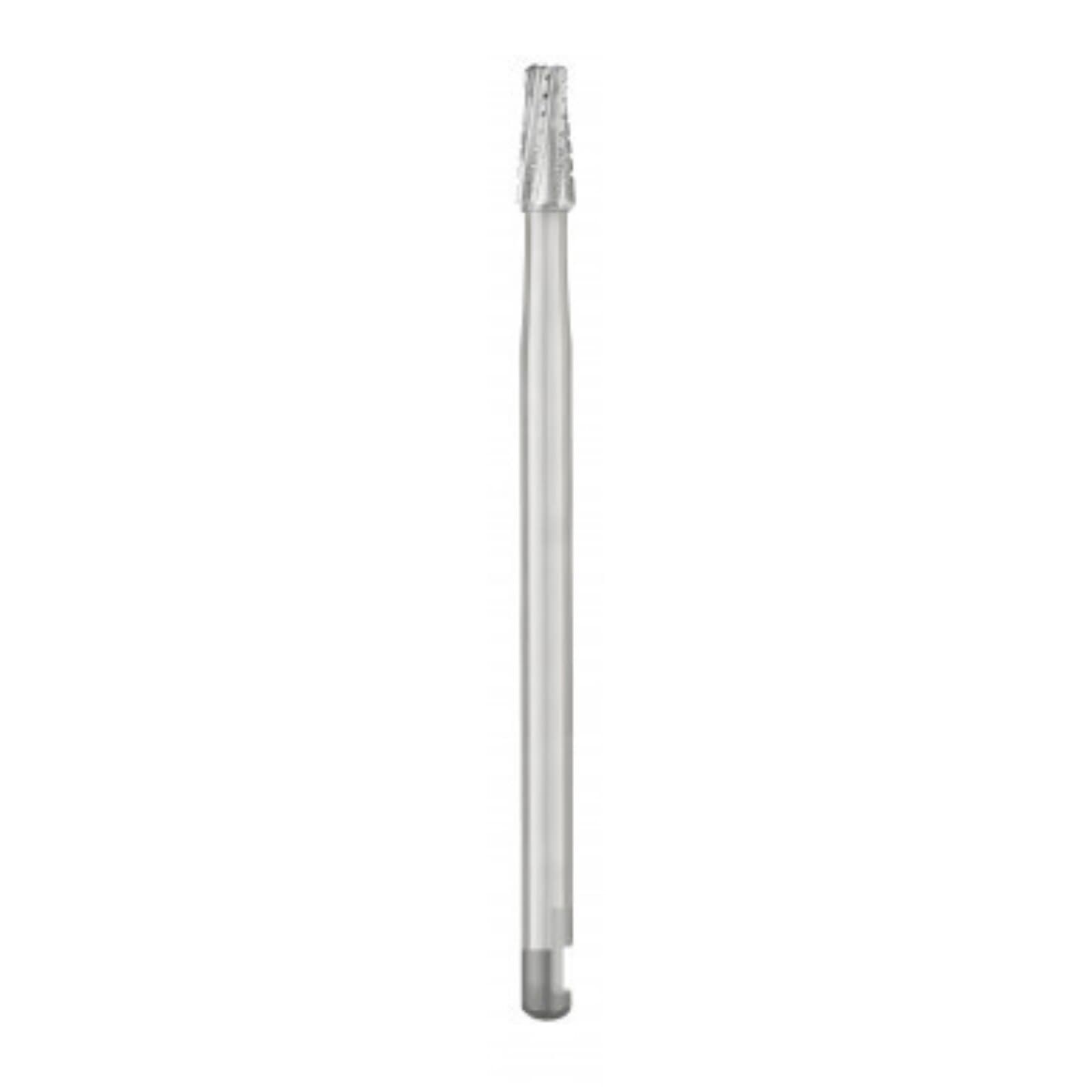 SS White #703 Oral Surgery Carbide Bur, Tapered Fissure Cross Cut, Flat End, J-Notch Shank #6 (44.5 mm), 2.1 mm Head Diameter, 10/Pkg, #30005 thumbnail 2