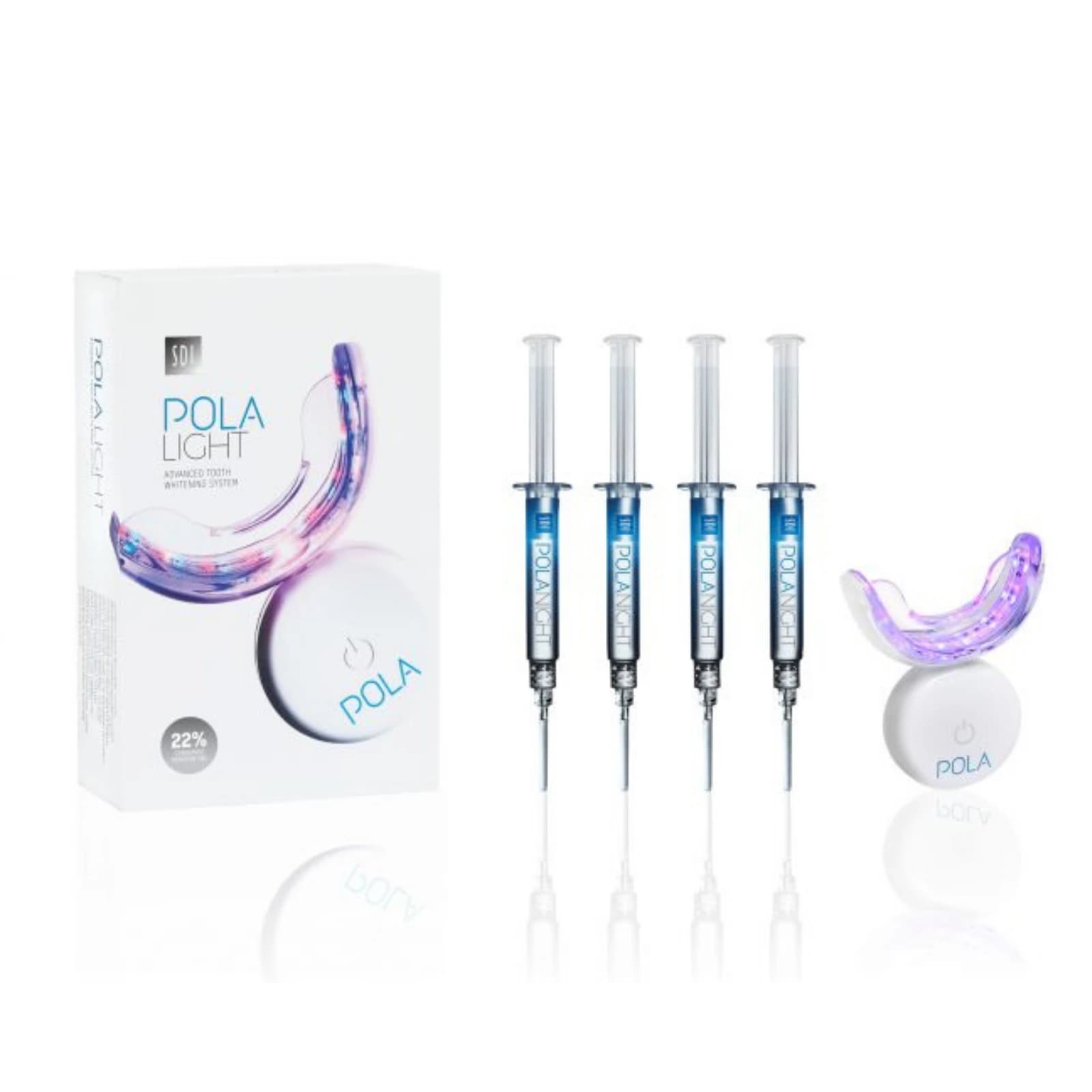 Pola Light 22% Carbamide Peroxide In-Office Tooth Whitening Kit, 3g Syringes, 4/Pk - Pola Light 22% CP Kit 3g x 4/Pk - Image 1
