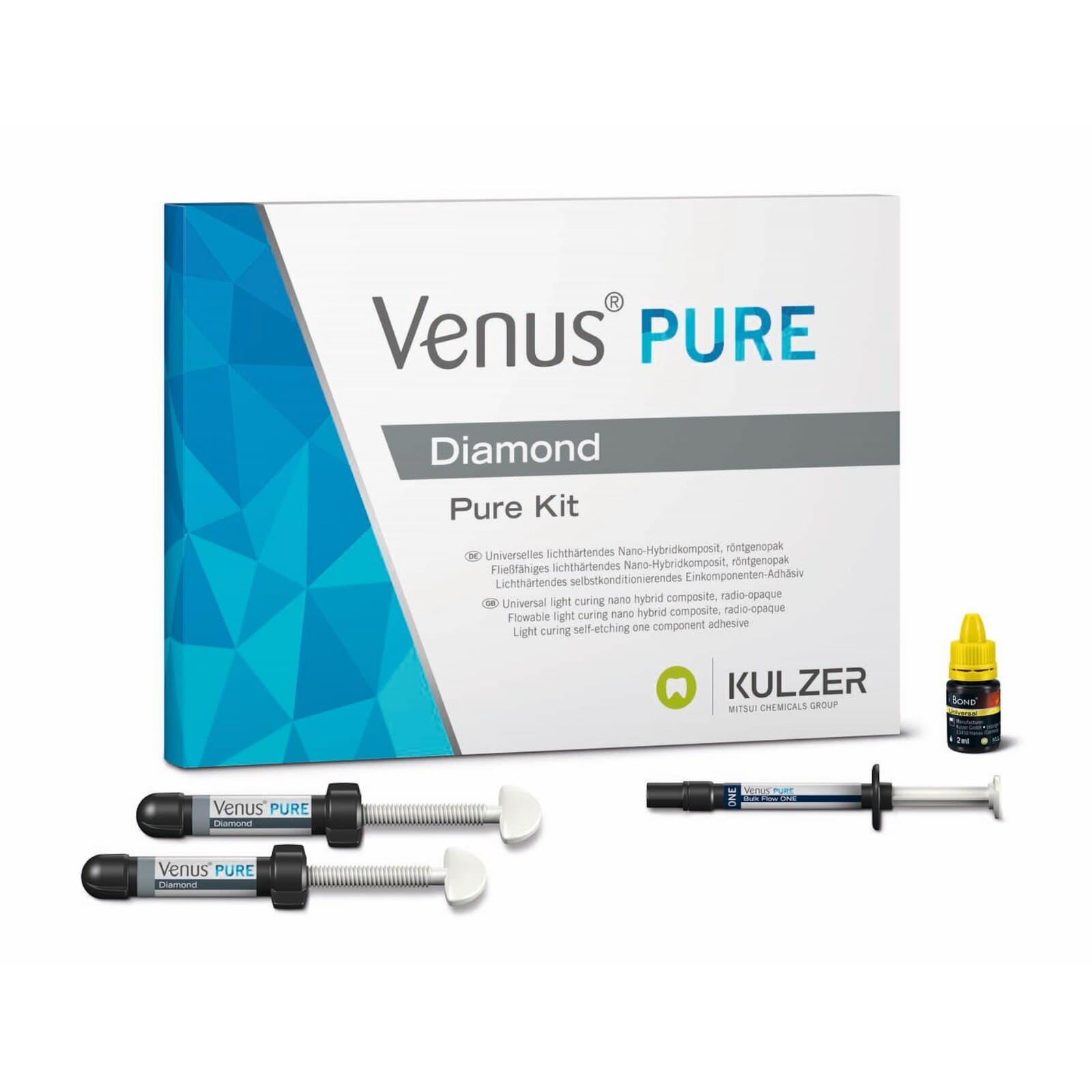Venus Diamond Pure Syringe Introductory Kit, Universal Shades Light & Medium, 4g Syringes, 66098265 thumbnail 2
