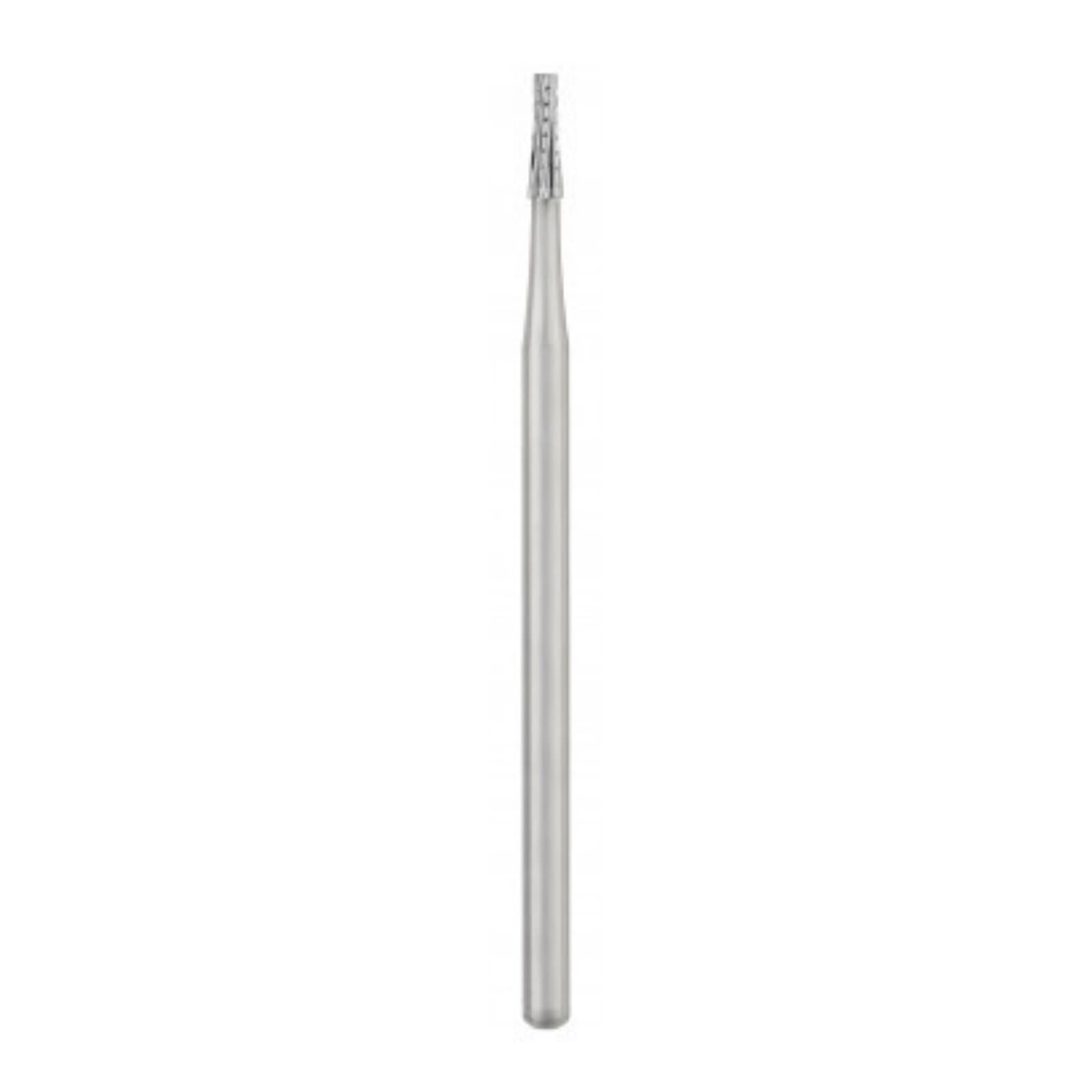 SS White Oral Surgery Carbide Bur #701, HP Shank #2, Tapered Fissure Cross-Cut, Flat End, 1.2 mm Head Diameter, Sterile, 10/Pk, 30022 thumbnail 3