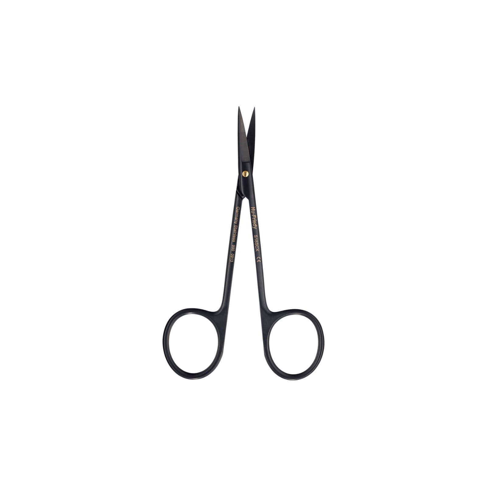 Hu-Friedy Black Line Iris Curved/Delicate Super-Cut Scissors, 4.5", S18SCX thumbnail 2