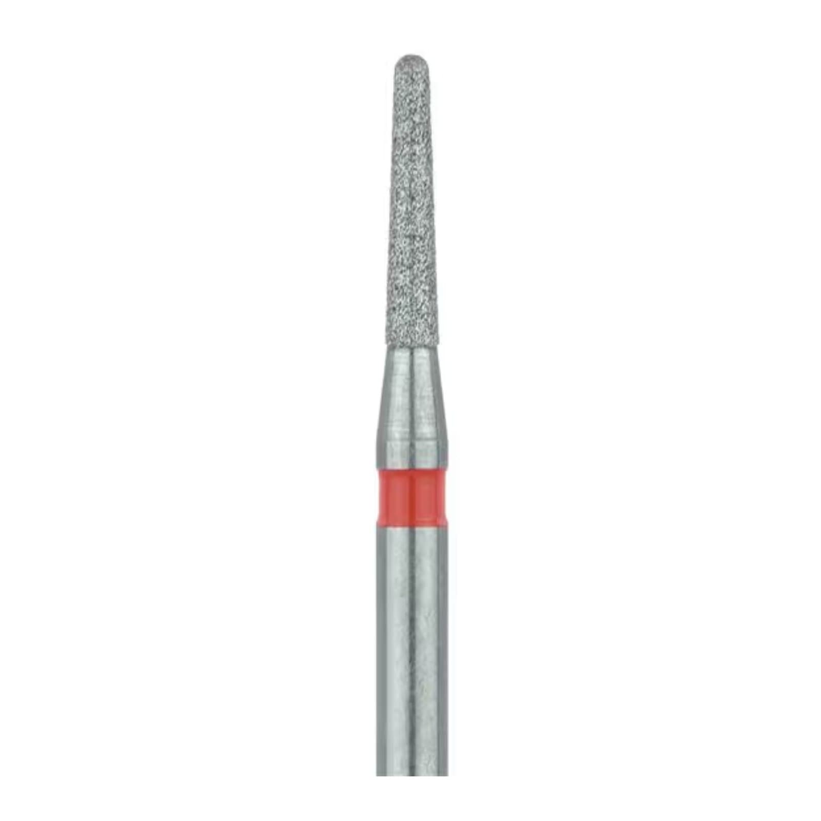 Meisinger 849H-012-FG Diamond Bur, Super Coarse, Black Ring, Round End Taper, FG, 1.2 mm Head Diameter, 6.0 mm Head Length, 5/Pkg thumbnail 3