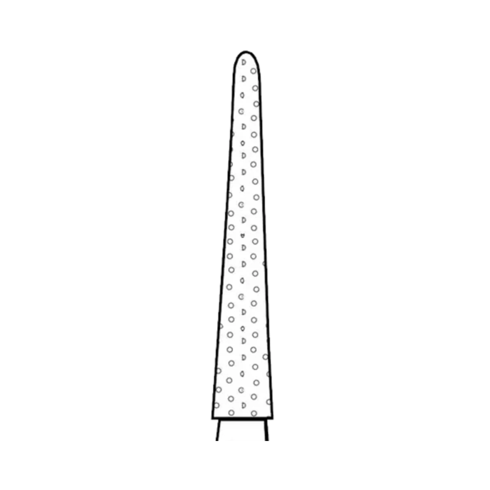 Two Striper Diamond Bur FG, Round End Taper, #799.11, Coarse, Green, 5/Pk, 2015475 thumbnail 3