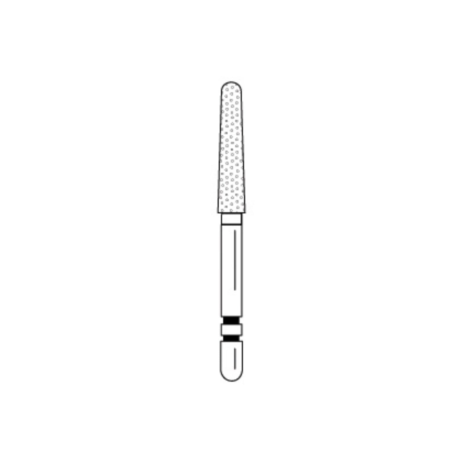 Two Striper Diamond Bur FG, Round End Taper, 784.10, Coarse, Green, 5/Pk, 2015431 thumbnail 7