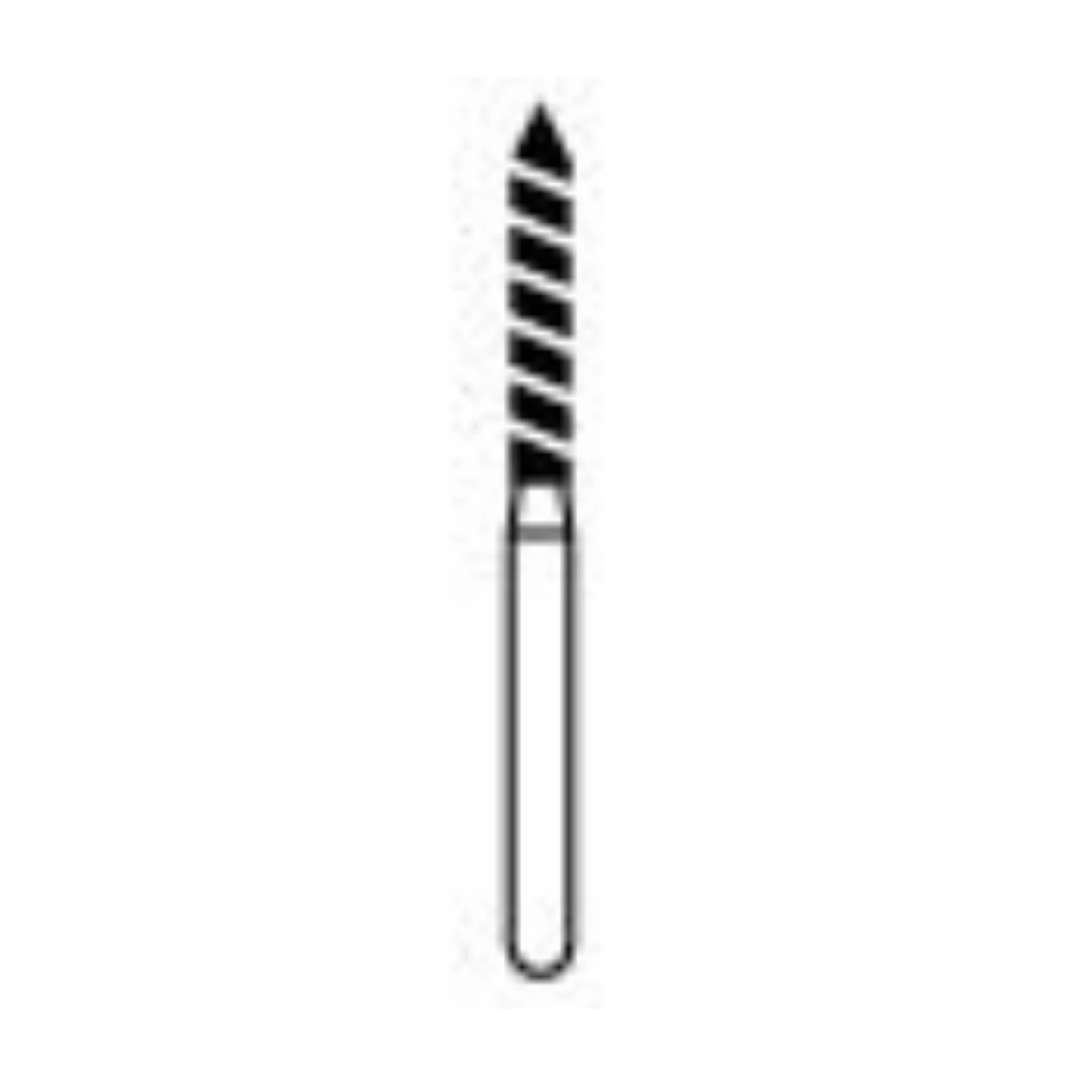 NTI Turbo Diamond Bur, Super Coarse, Beveled Cylinder, FG, 1.4 mm Diameter, 10.0 mm Length, 5/Pk, SC886-T-014 thumbnail 2