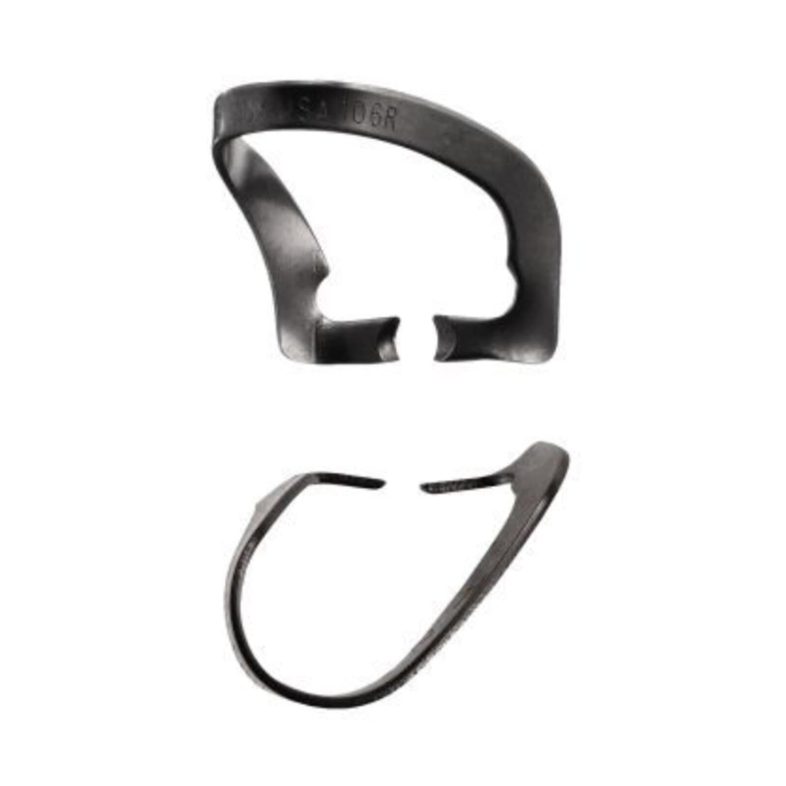 Hu-Friedy #106R Rubber Dam Clamp, Black Line, Wingless, Satin Steel, Each, RDCM106RX thumbnail 2