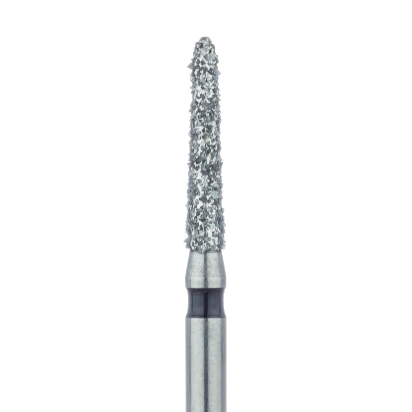 Meisinger 878H-016-FG Diamond Bur, Super Coarse, Black, Tapered Torpedo/Modified Chamfer, FG, 1.6 mm Head Diameter, 8 mm Working Length, 5/Pack thumbnail 3