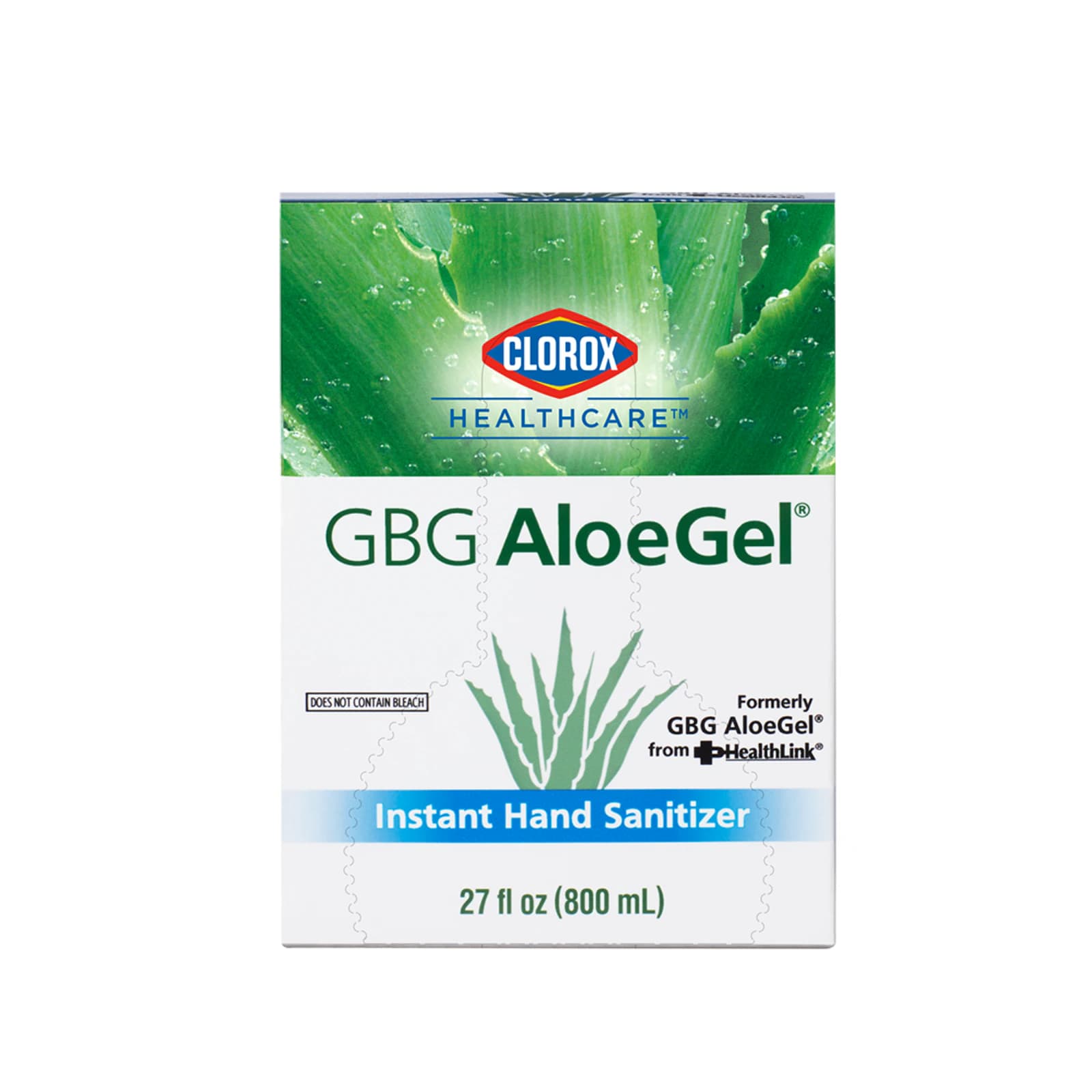 Clorox Healthcare Instant Hand Sanitizer, Aloe Vera, 64% Alcohol, 27 oz Bottle, 12/Case - CONTRACT ONLY - AG Instant Hand Sanitizer 27oz x 12/case - Image 1
