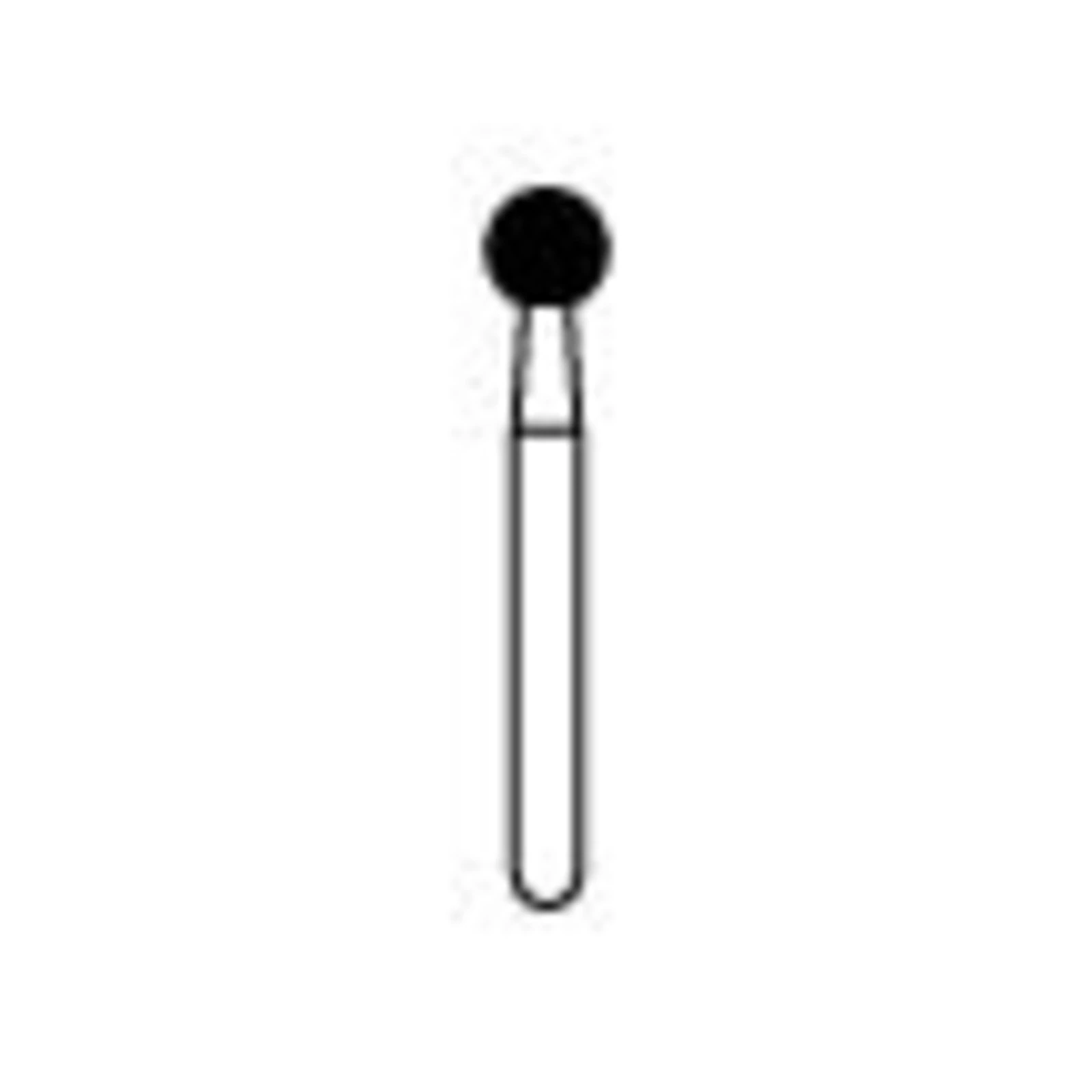 NTI Diamond Bur, FG, Round, #801, 2.9 mm, Coarse, Green, 5/Pk, C801-029 thumbnail 3