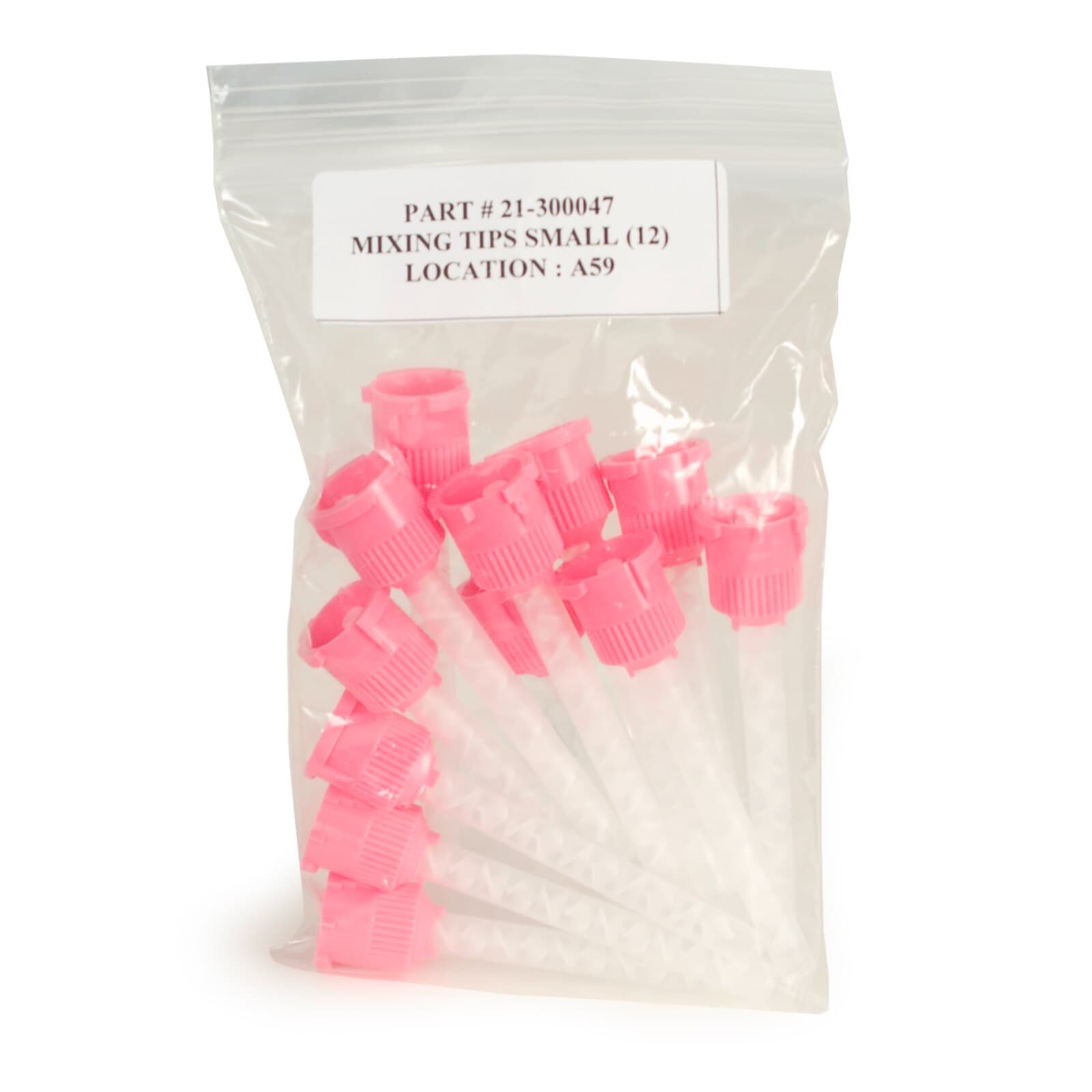 Perfectim T-Style Mixing Tips, Small, Pink, 5.4 mm, 50/Pk, 21-300047L thumbnail 2