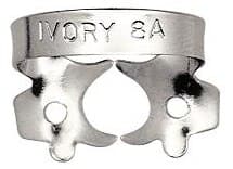 Ivory Rubber Dam Clamp #8A, Winged, Stainless Steel, for Molars, 1 Each, 50057336 thumbnail 3
